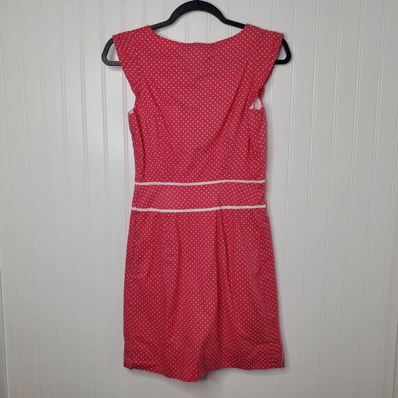Emily and Fin Women's Pink Polka Dot Alice Dress Size XS NWT Retro Rockabilly - Picture 5 of 9